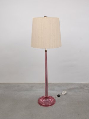 Pink Art Glass Floor Lamp by Barovier E Toso, Italy, 1956-KL-1791128