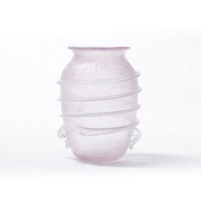 Pink Art Glass Vase, 1970s-FSD-878942