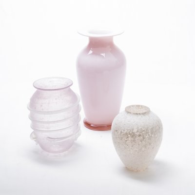 Pink Art Glass Vase, 1970s-FSD-878942