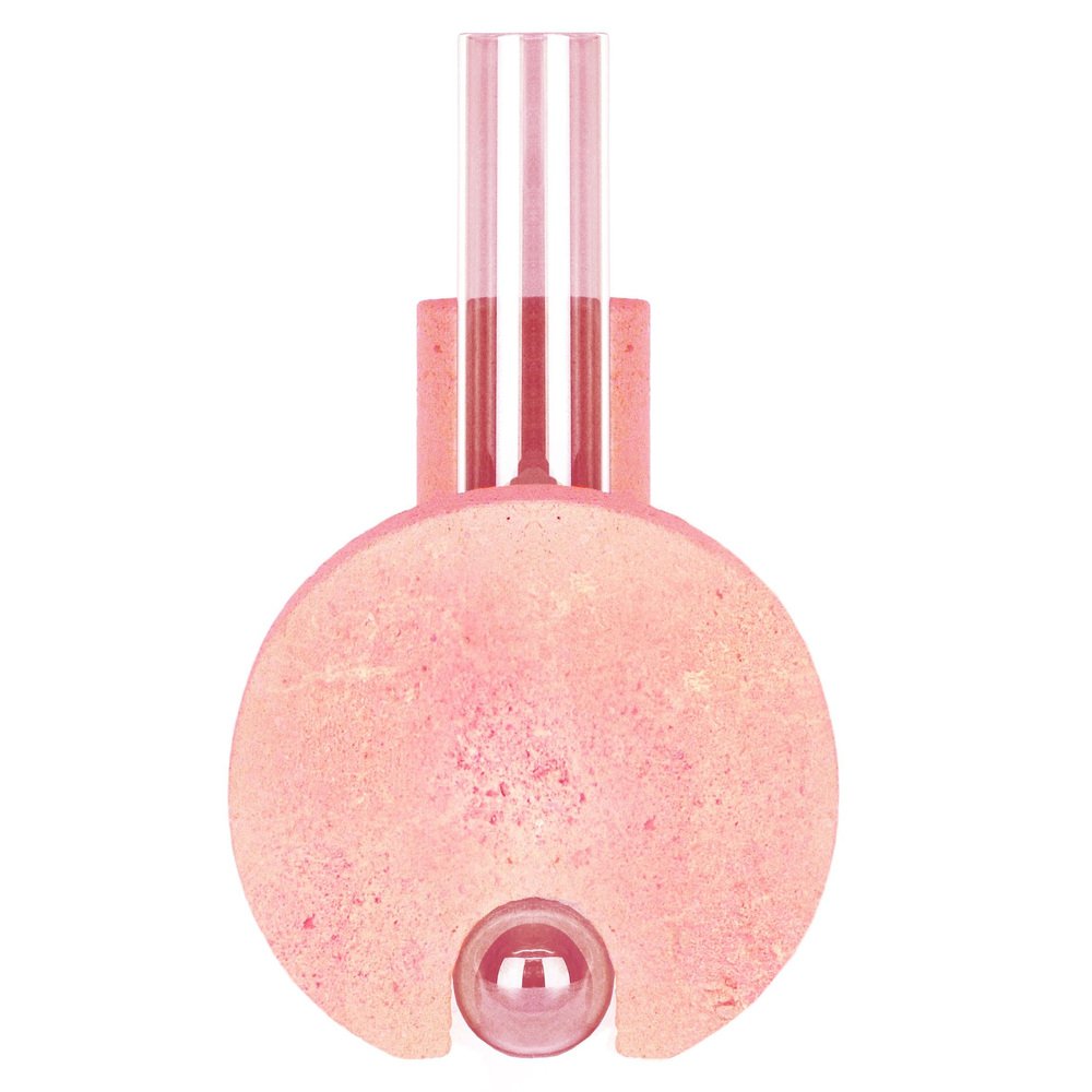 Pink Cochlea Vase by Coki Barbieri