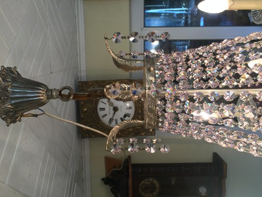 Pink Crystal Chandelier, 1960s-WQQ-560035