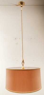 Pink Fabric Suspension Light with Silk Cord-QLH-1175100