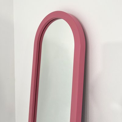 Pink Frame Mirror by Anna Castelli Ferrieri for Kartell, 1980s-WZS-2031333