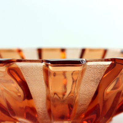 Pink Glass Bowl from Hermanova Hut, Czechoslovakia, 1950s-UL-1033442