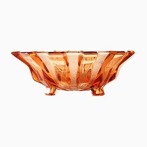 Pink Glass Bowl from Hermanova Hut, Czechoslovakia, 1950s-UL-1033442