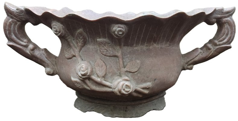 Pink Marble Planter, Late 20th Century-HDX-2035926