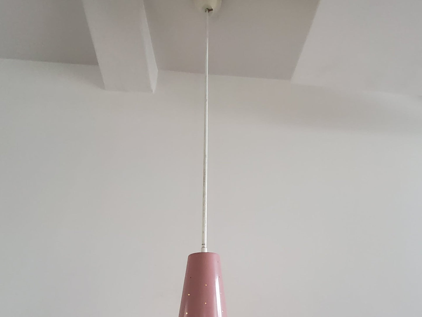 Pink Model 205 Conical Pendant Lamp from Evenblij, the Netherlands, 1960s