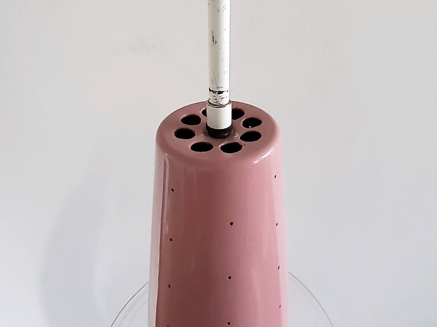 Pink Model 205 Conical Pendant Lamp from Evenblij, the Netherlands, 1960s