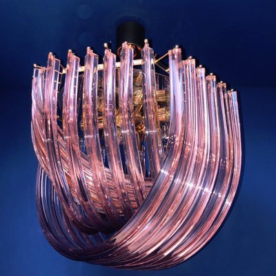 Pink Murano Curvati Ceiling Light or Flush Mounts, 1990, Set of 2-MBH-1031711