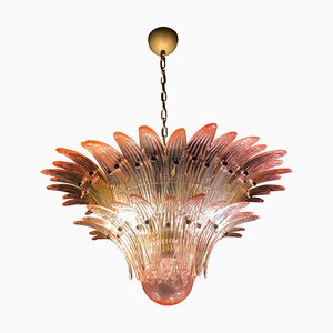 Pink Murano Glass Palmette Chandelier-MBH-1060750