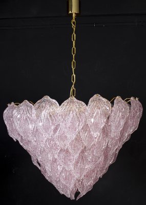 Pink Murano Glass Polar Chandeliers, Italy, 1970s, Set of 2-MBH-1032714