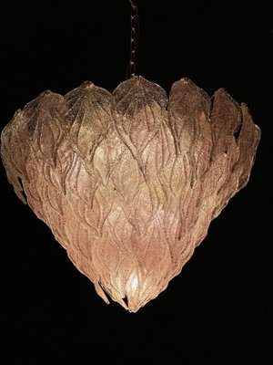 Pink Murano Glass Polar Chandeliers, Italy, 1970s, Set of 2-MBH-1032714