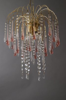 Pink Murano Waterfall Chandelier-ESB-1789759