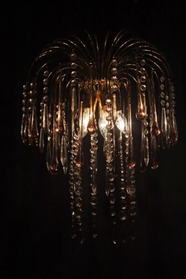 Pink Murano Waterfall Chandelier-ESB-1789759