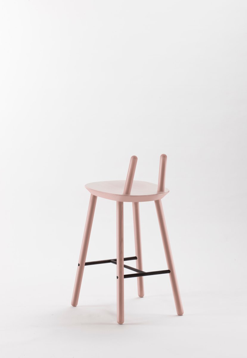 Pink Naïve Semi Bar Chair by etc.etc. for Emko