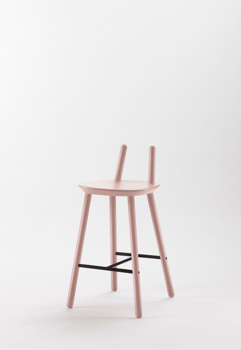 Pink Naïve Semi Bar Chair by etc.etc. for Emko