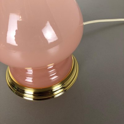 Pink Opaline Murano Glass Table Lamp from Cenedese Vetri, 1960s-QZ-1053055