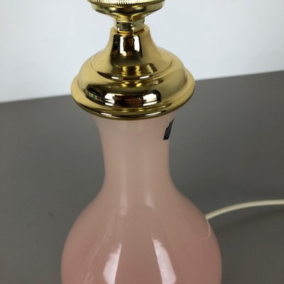 Pink Opaline Murano Glass Table Lamp from Cenedese Vetri, 1960s-QZ-1053055