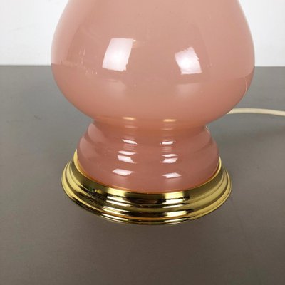 Pink Opaline Murano Glass Table Lamp from Cenedese Vetri, 1960s-QZ-1053055