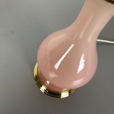 Pink Opaline Murano Glass Table Lamp from Cenedese Vetri, 1960s-QZ-1053055