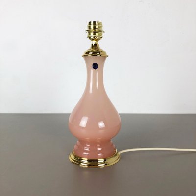 Pink Opaline Murano Glass Table Lamp from Cenedese Vetri, 1960s-QZ-1053055