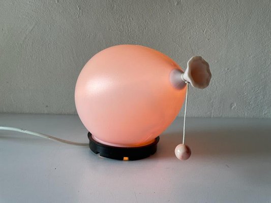 Pink Plastic Balloon Sconce or Flush Mount Ceiling Lamp by Yves Christin for Bilumen, Italy, 1980s-RDS-1210089