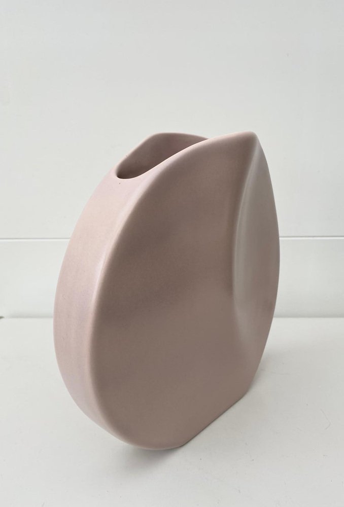 Pink Post Modern Vases by Dorothe Van Agthoven for Flora Keramiek, Set of 2