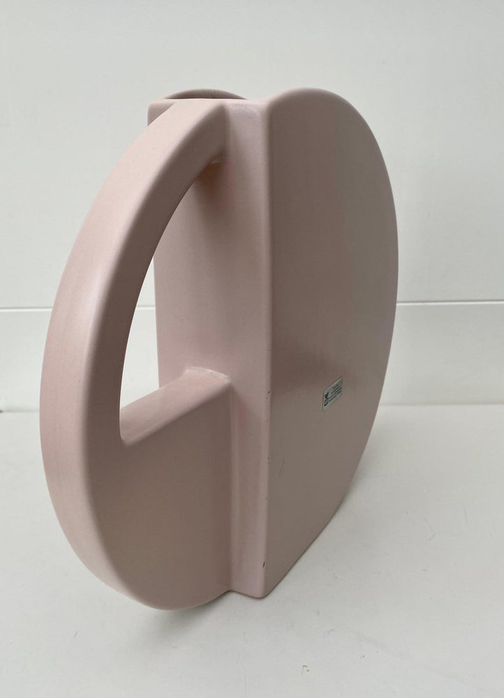 Pink Post Modern Vases by Dorothe Van Agthoven for Flora Keramiek, Set of 2