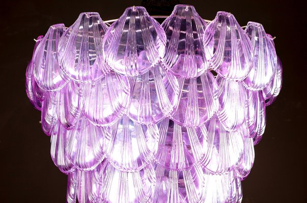 Pink Shell Murano Glass Chandelier, 1980s-MBH-1032024