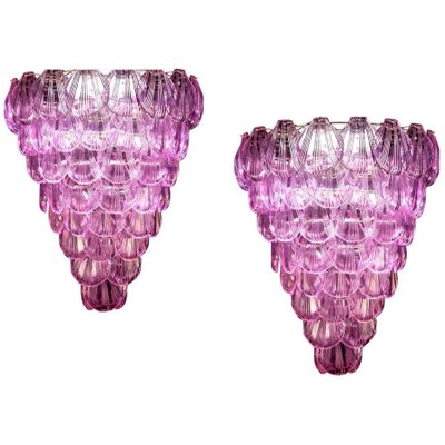 Pink Shell Murano Glass Chandelier, 1980s-MBH-1032031