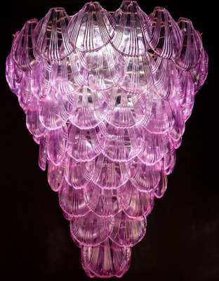 Pink Shell Murano Glass Chandelier, 1980s-MBH-1032031