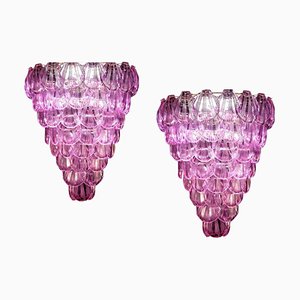 Pink Shell Murano Glass Chandelier, 1980s-MBH-1032031