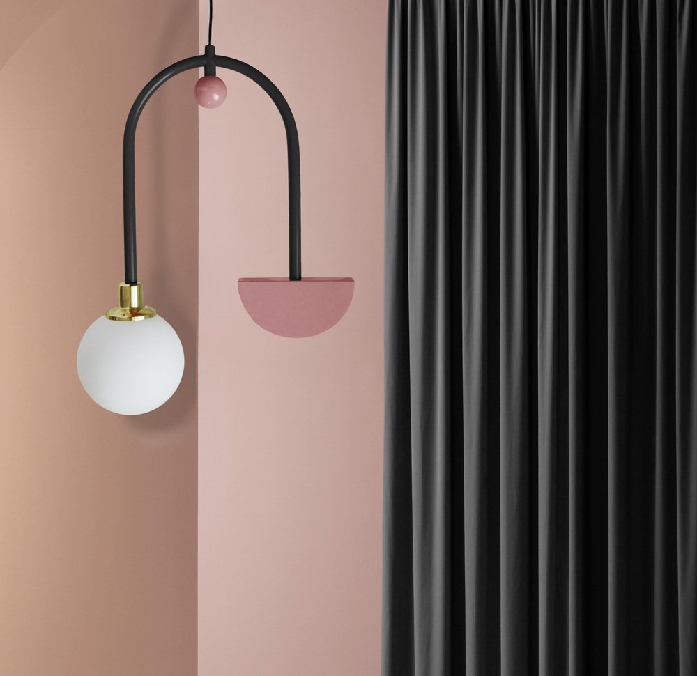 Pink Space II Ceiling Lamp by Dovain Studio