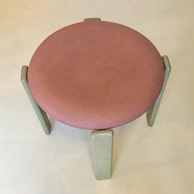 Pink Stool attributed to Bruno Rey for Dietiker, Switzerland, 1970s-PAV-1452741