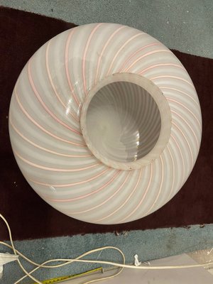 Pink Swirl Flushmount Light by Paolo Venini, 1970s-JJC-1792928