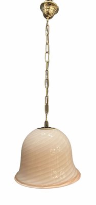 Pink Swirl Murano Glass Pendant Lamp from Venini-JJC-932095