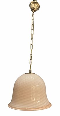 Pink Swirl Murano Glass Pendant Lamp from Venini-JJC-932095