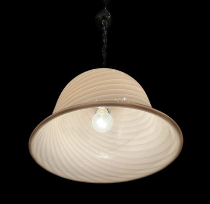 Pink Swirl Murano Glass Pendant Lamp from Venini-JJC-932095