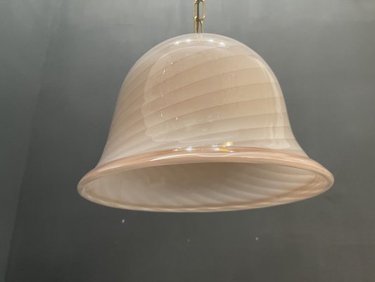 Pink Swirl Murano Glass Pendant Lamp from Venini-JJC-932095