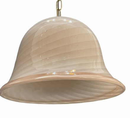 Pink Swirl Murano Glass Pendant Lamp from Venini-JJC-932095