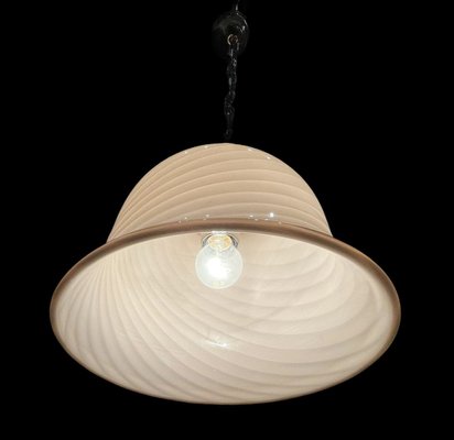 Pink Swirl Murano Glass Pendant Lamp from Venini-JJC-932095