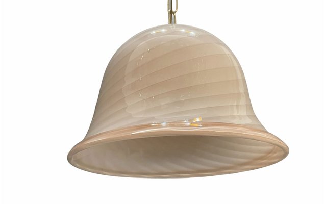 Pink Swirl Murano Glass Pendant Lamp from Venini-JJC-932095