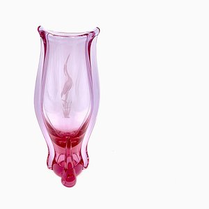 Pink Vase by M. Klinger Zelezny Brod, Czechoslovakia, 1960s-BXB-1291692