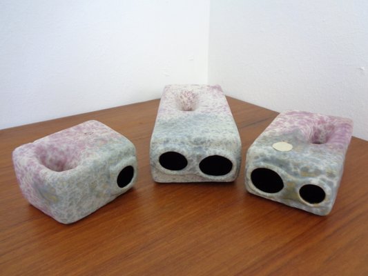 Pink Vases from Ü-Keramik, 1970s, Set of 3-RDW-1398120