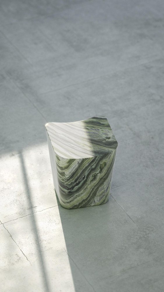 Pinta Verde Cono Stool by Marmi Serafini