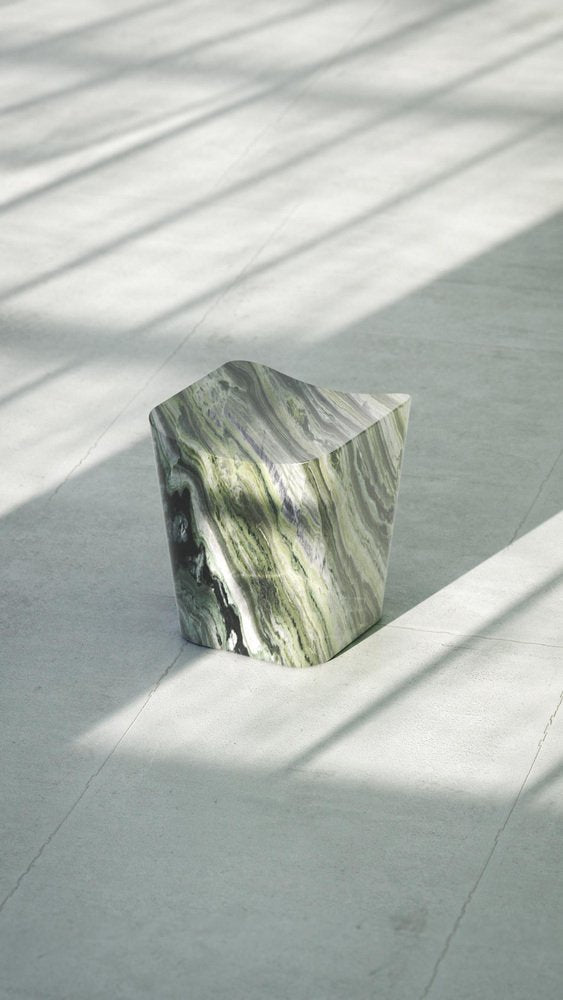 Pinta Verde Cono Stool by Marmi Serafini