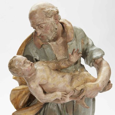 Pio Angelo Gabriello, Saint Joseph with Child, 1700s, Terracotta-TBU-2034803