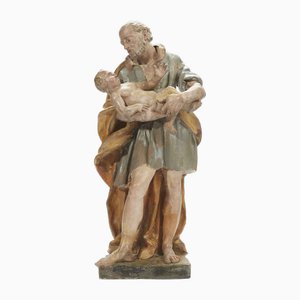 Pio Angelo Gabriello, Saint Joseph with Child, 1700s, Terracotta-TBU-2034803