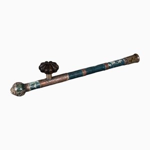 Pipe in Hard Stone and Silver Metal-QKG-1764200