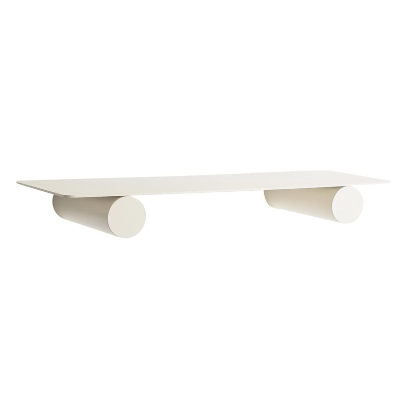 Pipeline Duo wall shelf by Raawii #pearl white #